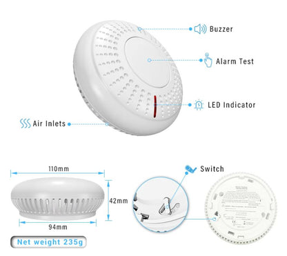 Wireless Interconnected Photoelectric Smoke Alarms 9 Pack With Free Remote Control